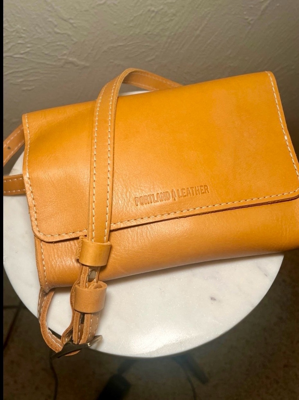 Portland Leather Women’s Sunflower Leather Belt/Crossbody Bag